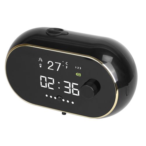 Automatic Soap Dispenser Wall Mounted Hand Free Liquid Foam Dispenser Touchless Infrared Sensor Sanitizer 450Ml with Clock Temperature USB Rechargeabl Automatic Soap Dispenser Wall Mounted Hand Free Liquid Foam Dispenser Touchless Infrared Sensor Sanitizer 450Ml with Clock Temperature USB Rechargeabl